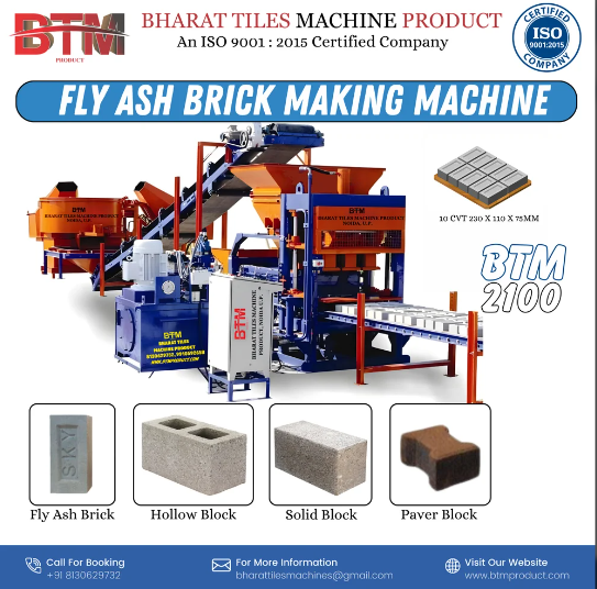 fully automatic fly ash brick making machine