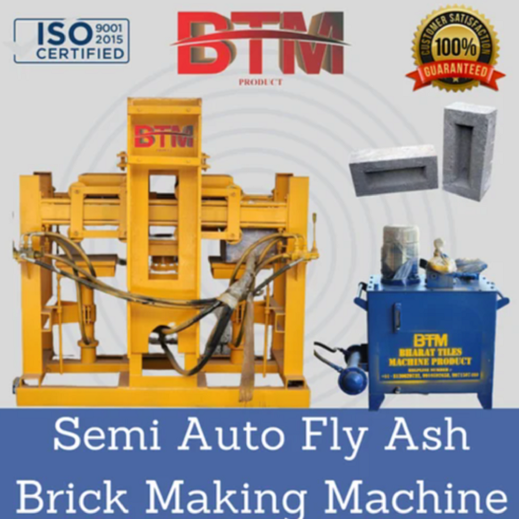 semi auto fly ash brick making machine